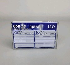 Maxell UDII CD 120 Type II/High Position Chrome Cassette Tape