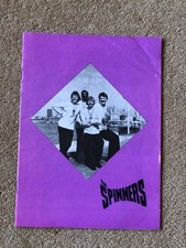 THE SPINNERS CONCERT TOUR ILLUSTRATED PROGRAMME 1960 and 1970s-VINTAGE