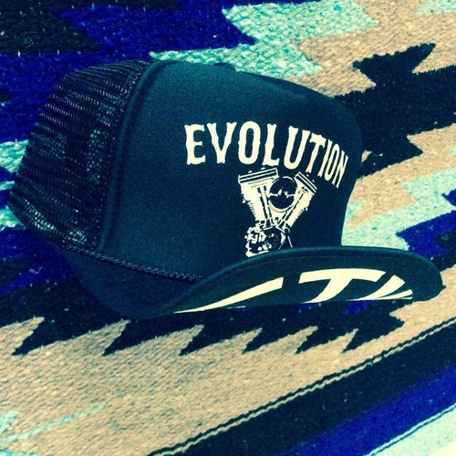 Evolution engine trucker hat - engine,