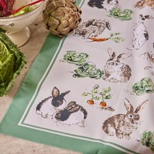 Cotton Tea Towel Ulster Weavers Rabbit Patch 100% Cotton Green