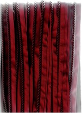 Flanged Furnishing Red Burgundy Upholstery Cord x approx 20 metres