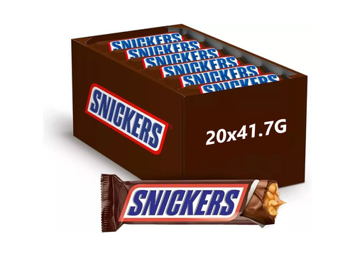 Snickers chocolate bar x40g - snickers,