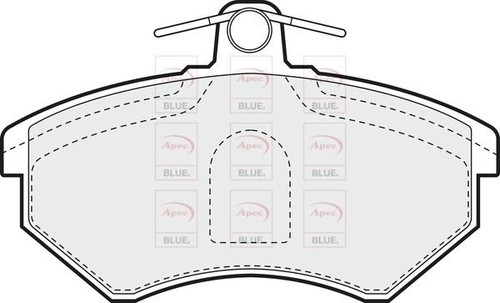 Front axle brake pads set - pads,