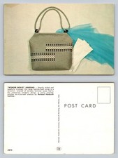 Wonder Weave Handbag Postcard National Handcraft Institute Vintage Design J2073