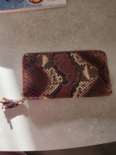 Gucci python leather wallet - python,