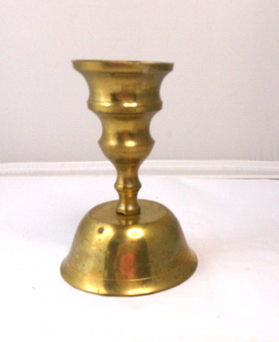 Vintage brass candlestick - brass,