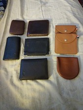 Joblot of 8 Leather Wallets. Various Designs. Open To Offers