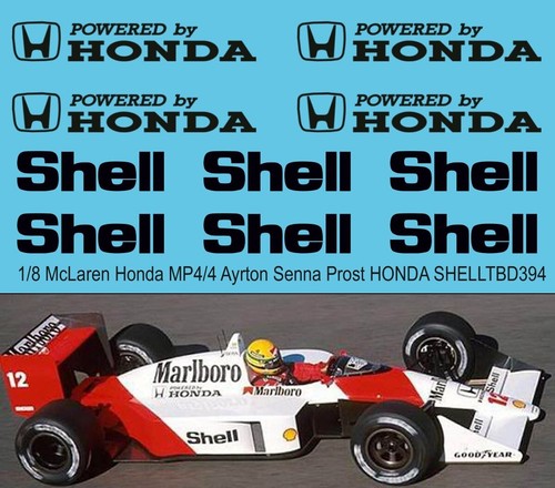 Decals for mclaren mp4 4 - 1/8,