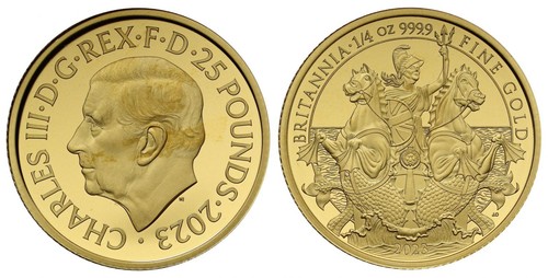 Charles iii 2023 gold - gold, proof