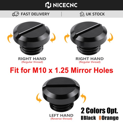 Motorcycle mirror hole - 3x,