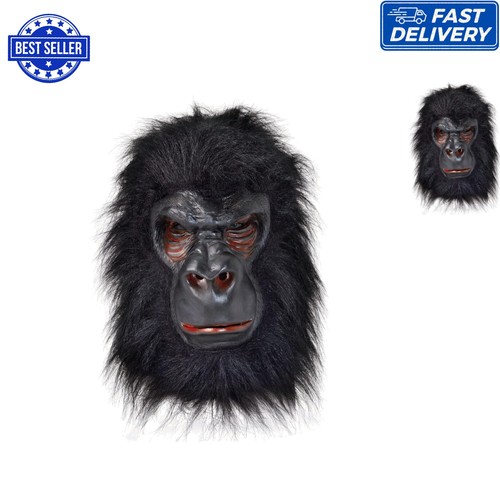 Gorilla latex mask with black - mask,