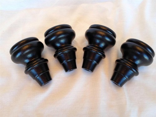 Black turned bun tulip - tulip, mini