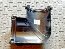 FloPlast Black Round 90° Gutter angle 112mm