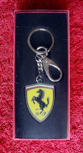 Ferrari keyring enamel shield - keyring,