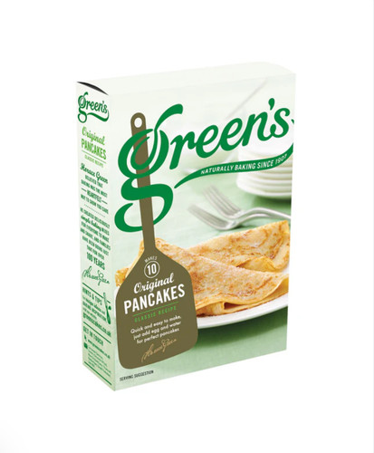 Green pancake mix - green's,