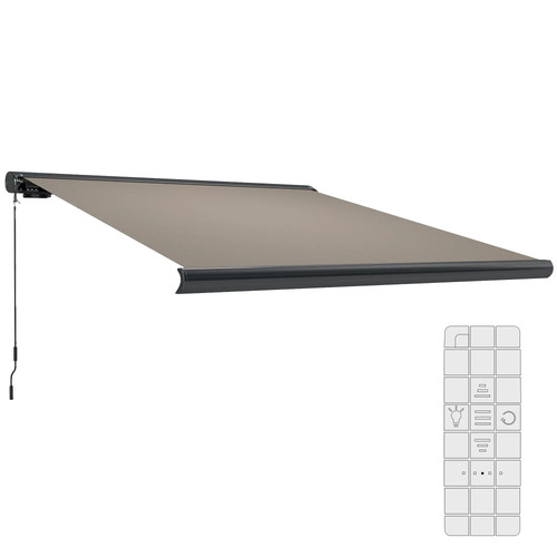 M electric awning with - awning,