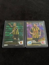 2 x Watford Match Attax Ultimate Parallel Cards as per photo and description