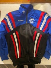 Rare Vintage Glasgow Rangers Football Shirt Adidas 26/30" McEwans Lager