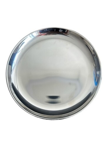Stainless steel round thali - stainless,