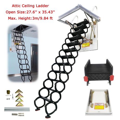 Attic ceiling ladder ft - ladder, 10