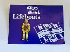 Vintage RNLI Lifeboatman Enamel Pin Badge Brooch On Original Card RARE!!