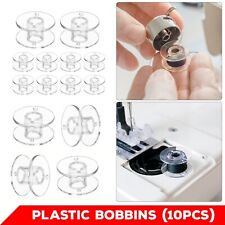 10x Clear Bobbins Sewing