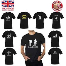 Men's Funny T-Shirts Joke Novelty Birthday Gift 100% Cotton BIG SIZE S to 5XL