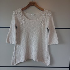 River Island Cream 3/4 Sleeve