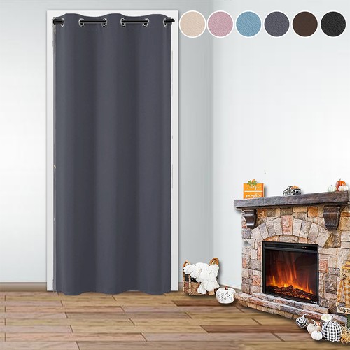 Blackout door curtains ready - door,