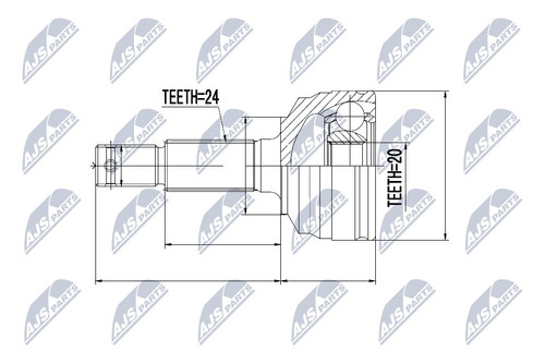 Wheel side joint - wheel, drive