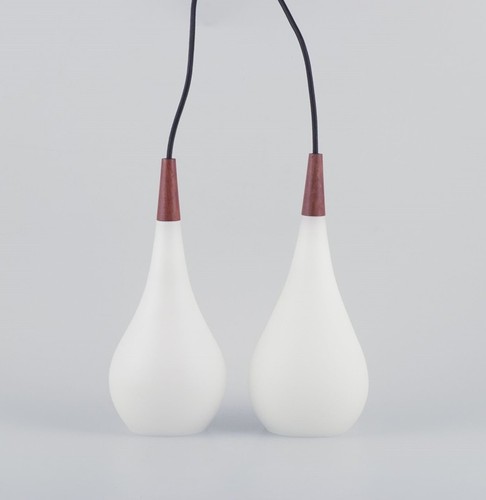 Pair louis poulsen pendants - of,