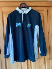 Men’s Blue Scotland Rugby Shirt 2003 Rugby World Cup Collection Large