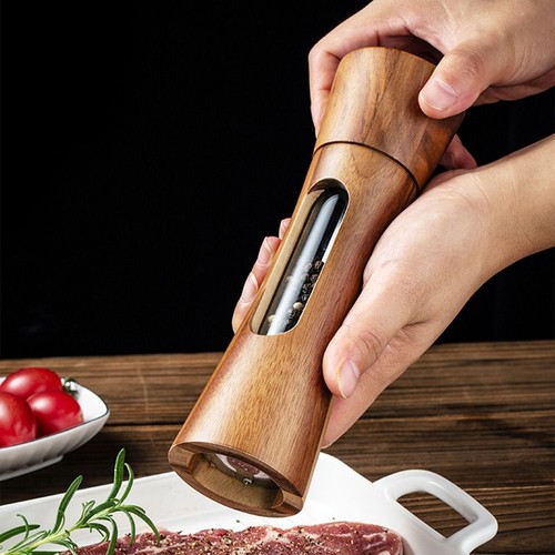Solid wood spice salt and - salt,