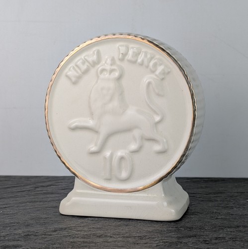 Vintage pottery 10p - pottery, piggy