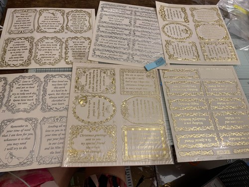 Foiled peel off sentiment - foiled,