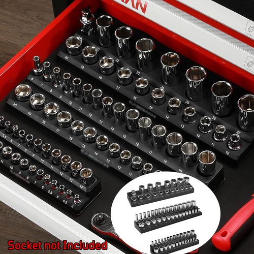 Magnetic socket organizer - 3x,
