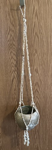 Vintage sea shell plant hanger - sea,