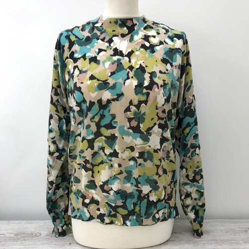 Poetry jumper teal mustard - &,