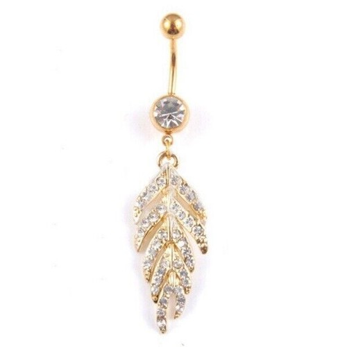 Belly bars gold button - bars,