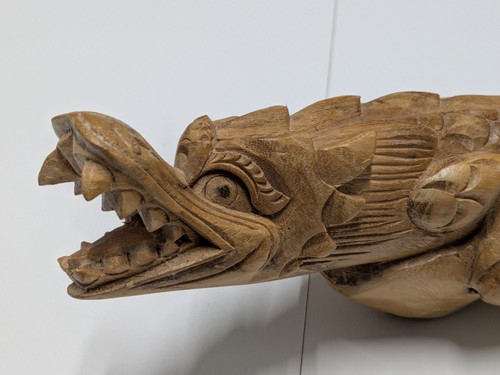 Dragon sculpture hand carved - sculpture,