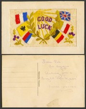 WW1 SILK Embroidered French