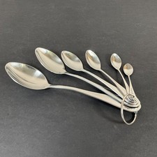 Nigella Lawson Living Kitchen stainless steel Measuring Spoons set 6 on Ring