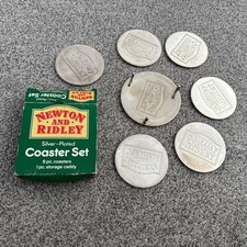 CORONATION STREET VINTAGE NEWTON AND RIDLEY SILVER PLATED COASTER SET IN BOX  