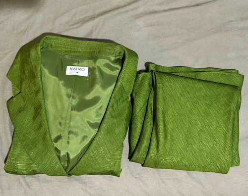 Kaliko green lined - lined, 2pc