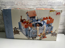 Rare Vintage Le Toy Van Ltd Camelot Castle Painted Wooden Toy Castle Playset VGC
