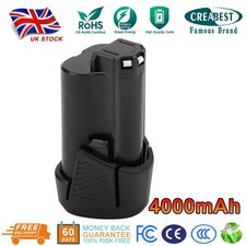 Battery For Ryobi 12V 4.0Ah Li-ion BSPL1213 RCD12011L RCD12012L R12DDLL13S R12DD