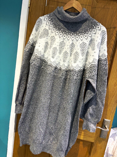 Gorgeous grey fair isle jumper - gorgeous,