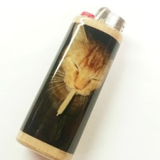 Cat Smoking Lighter Case