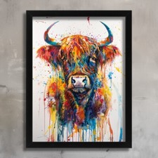 Highland Cow Wall Art