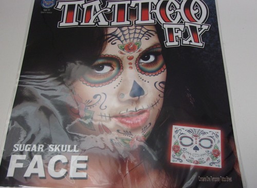 Tattoo sugar skull face - sugar,